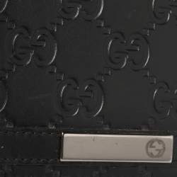 Gucci Black Guccissima Leather Bifold Wallet