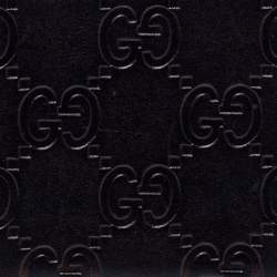مملوكة مسبقًا Gucci Black Guccissima Leather Coin Purse