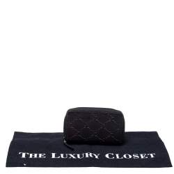 مملوكة مسبقًا Gucci Black Guccissima Leather Coin Purse