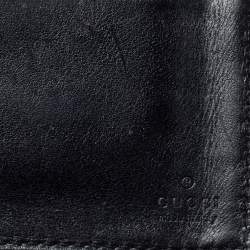 Gucci Black Guccissima Leather Bifold Wallet