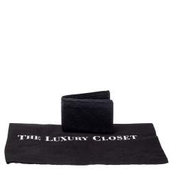 Gucci Black Guccissima Leather Bifold Wallet