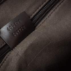 Pre Owned Gucci Ebony/Beige GG Supreme Canvas and Leather Messenger Bag