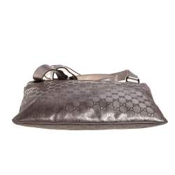 مملوكة مسبقًا Gucci Metallic Purple GG Imprime Messenger
