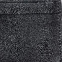 Gucci Black Microguccissima Leather Bifold Wallet