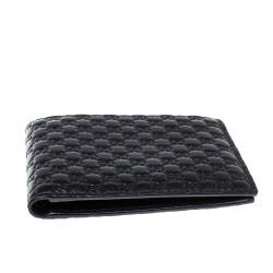 Gucci Black Microguccissima Leather Bifold Wallet