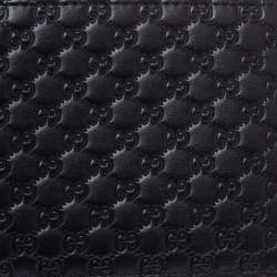 Gucci Black Microguccissima Leather Bifold Wallet