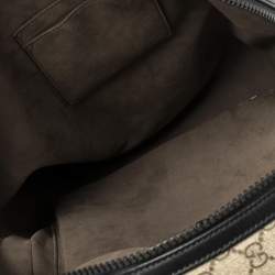 Gucci Beige/Black GG Supreme Canvas and Leather Eden Backpack