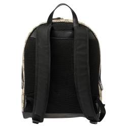 Gucci Beige/Black GG Supreme Canvas and Leather Eden Backpack
