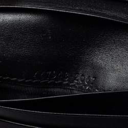 Pre Owned حافظة بطاقات غوتشي ثنائية الطيه جلد غوتشيسيما أسود