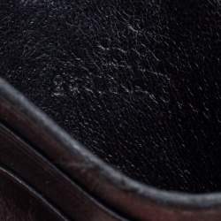 Pre Owned حافظة بطاقات غوتشي جلد ميكروغوتشيسيما أسود