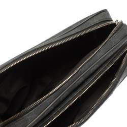 Gucci Black GG Supreme Canvas Wristlet Pouch