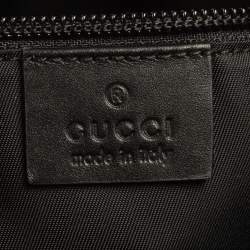 Gucci Black GG Supreme Canvas Wristlet Pouch