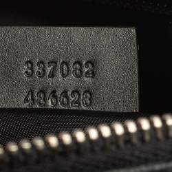 Gucci Black GG Supreme Canvas Wristlet Pouch