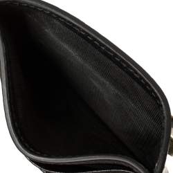 مملوكة مسبقًا حافظة بطاقات غوتشي كلبس نقود مارمونت جي جي جلد أسود