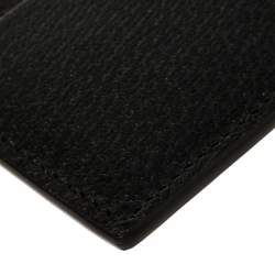 مملوكة مسبقًا حافظة بطاقات غوتشي كلبس نقود مارمونت جي جي جلد أسود