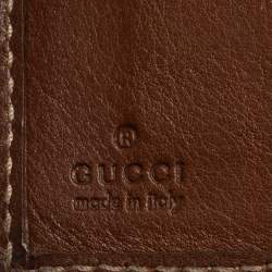 Gucci Off White/Brown GG Superme Web Bifold Wallet    