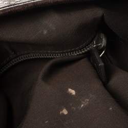 مملوكة مسبقًا Gucci Brown Diamante Leather Messenger Bag
