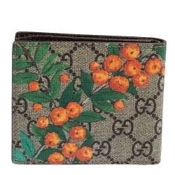 Gucci Multicolor Tian GG Supreme Canvas Bifold Wallet