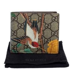 Gucci Multicolor Tian GG Supreme Canvas Bifold Wallet