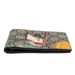 Gucci Multicolor Tian GG Supreme Canvas Bifold Wallet