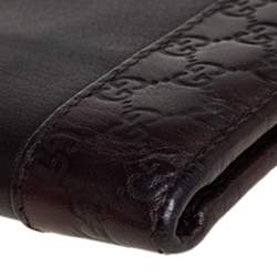 Pre Owned Gucci Dark Brown Guccissima Leather Bifold Wallet