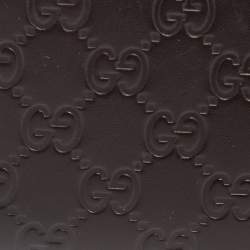 Gucci Dark Brown Guccissima Leather Bifold Wallet