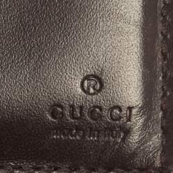 Gucci Dark Brown Guccissima Leather Bifold Wallet