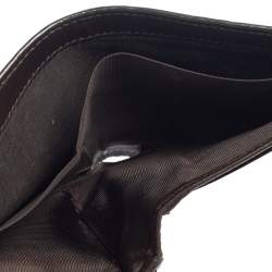Gucci Dark Brown Guccissima Leather Bifold Wallet