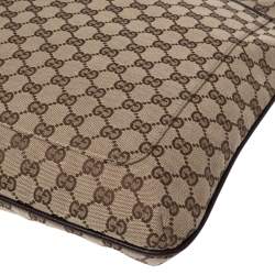 Gucci Beige/Brown GG Canvas and Leather Messenger Bag