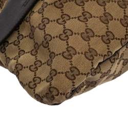 Pre Owned Gucci Beige GG Canvas Medium Messenger Bag