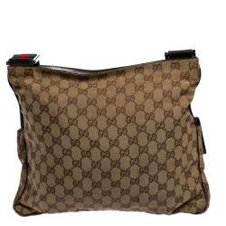 Pre Owned Gucci Beige GG Canvas Medium Messenger Bag