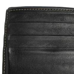 Gucci Beige/Black GG Supreme Canvas and Leather Bifold Wallet