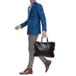 Gucci Dark Brown Guccissima Leather Business Briefcase Bag