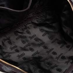Gucci Dark Brown Guccissima Leather Business Briefcase Bag