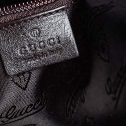 Gucci Dark Brown Guccissima Leather Business Briefcase Bag