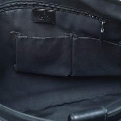 Pre Owned حقيبة ماسنجر غوتشي هيلاري جلد ديامانتي سوداء 