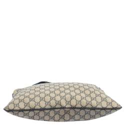 Gucci Navy Blue GG Supreme Canvas Messenger Bag