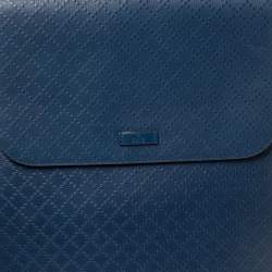 Pre Owned Gucci Blue Diamante Leather Backpack