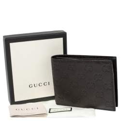 Gucci Dark Brown Guccissima Leather Bifold Wallet