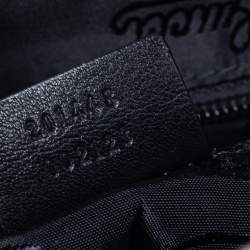 Pre Owned Gucci Black Guccissima Leather Messenger Bag