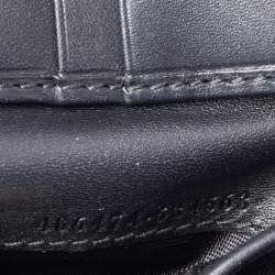 Gucci Black Leather Web Elastic Wallet