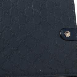 Gucci Blue Microguccissima Leather Bifold Wallet