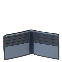 Gucci Blue Microguccissima Leather Bifold Wallet