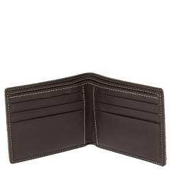 Gucci Beige/Brown GG Canvas And Leather Bar Bifold Wallet