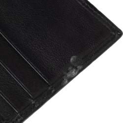 مملوكة مسبقًا محفظة غوتشي بطيتين ويب جلد غوتشيسيما سوداء