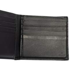 Gucci Beige GG Supreme Canvas Kingsnake Print Bifold Wallet