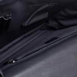 Pre Owned Gucci Black Guccissima Leather Combination Lock Briefcase