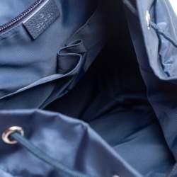 Pre Owned حقيبة ظهر غوتشي لايت جلد ونايلون غوتشيسيما أزرق