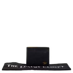 Pre Owned Gucci Black Leather Bifold Wallet