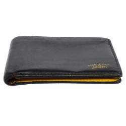 Pre Owned Gucci Black Leather Bifold Wallet